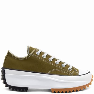 Converse Run Star Hike - Miesten Platform Kengät - TummanKhaki/Valkoinen